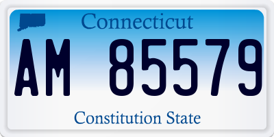CT license plate AM85579