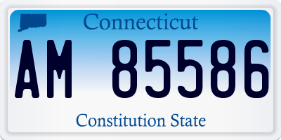 CT license plate AM85586