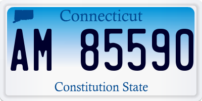 CT license plate AM85590