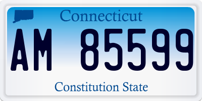 CT license plate AM85599