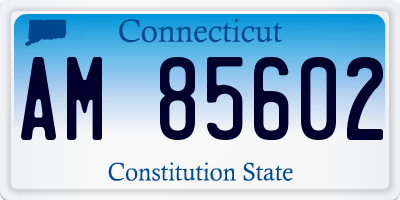 CT license plate AM85602