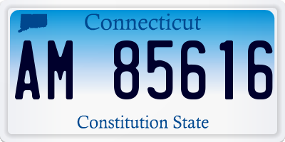 CT license plate AM85616