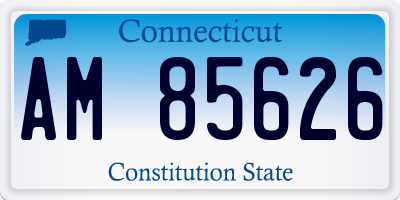 CT license plate AM85626