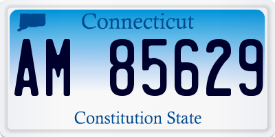 CT license plate AM85629
