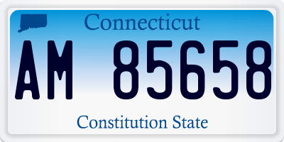 CT license plate AM85658