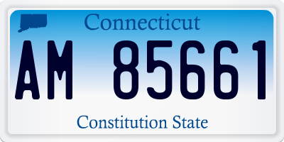 CT license plate AM85661