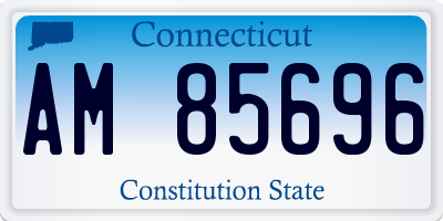 CT license plate AM85696
