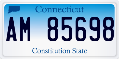 CT license plate AM85698