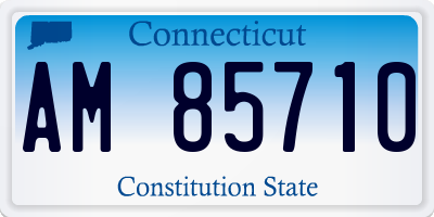 CT license plate AM85710