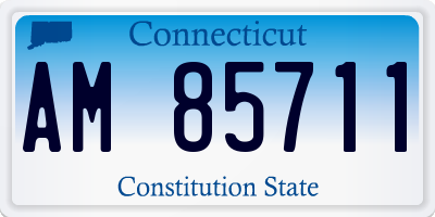 CT license plate AM85711