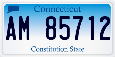 CT license plate AM85712