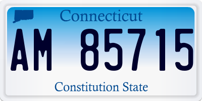 CT license plate AM85715