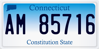 CT license plate AM85716