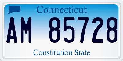 CT license plate AM85728
