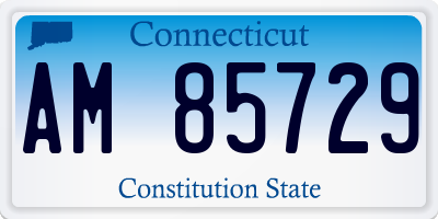 CT license plate AM85729