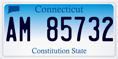 CT license plate AM85732