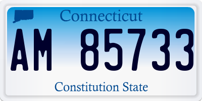 CT license plate AM85733