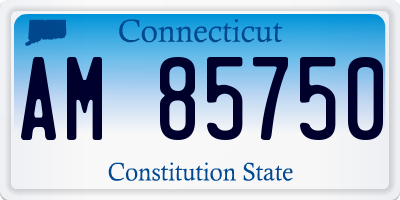 CT license plate AM85750
