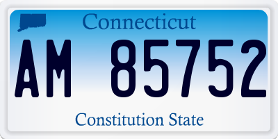 CT license plate AM85752