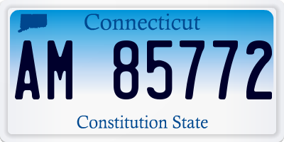 CT license plate AM85772