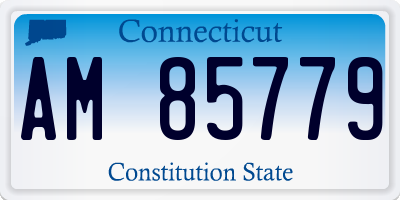 CT license plate AM85779