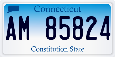 CT license plate AM85824