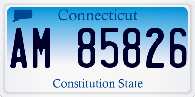 CT license plate AM85826