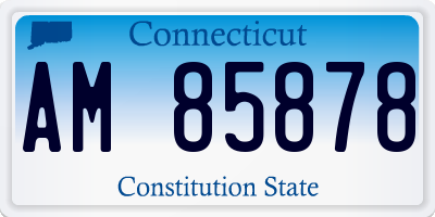 CT license plate AM85878