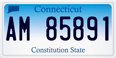 CT license plate AM85891