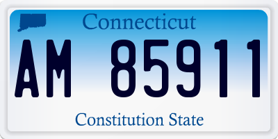 CT license plate AM85911