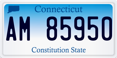 CT license plate AM85950