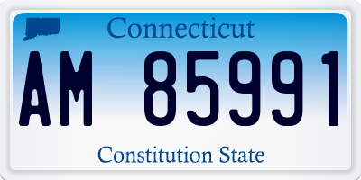 CT license plate AM85991