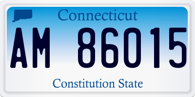 CT license plate AM86015