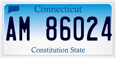 CT license plate AM86024