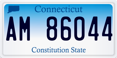 CT license plate AM86044