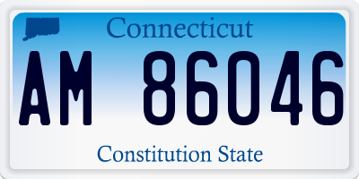 CT license plate AM86046