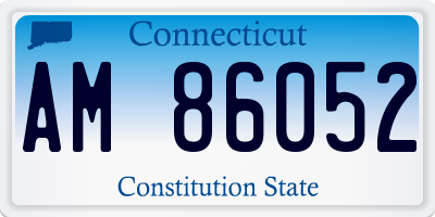CT license plate AM86052