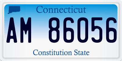 CT license plate AM86056