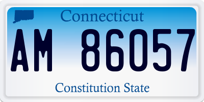 CT license plate AM86057