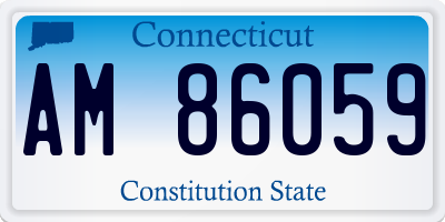 CT license plate AM86059