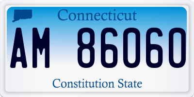 CT license plate AM86060