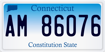 CT license plate AM86076