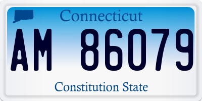 CT license plate AM86079