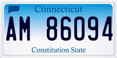 CT license plate AM86094