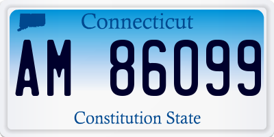 CT license plate AM86099