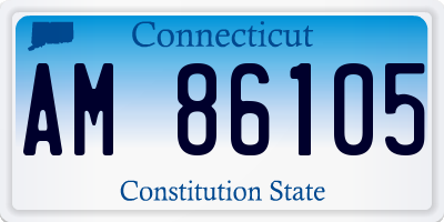CT license plate AM86105