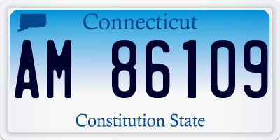 CT license plate AM86109