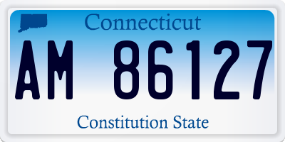 CT license plate AM86127