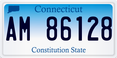 CT license plate AM86128