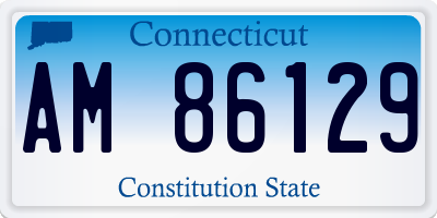 CT license plate AM86129